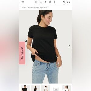 Hatch NIP (3 pack) Perfect Crew Tees Sz 3= 10/12